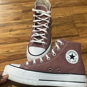 SOLD. Converse Chuck Taylor All Star Lift Platform Dusty Rose